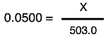 Algebraic manipulation of the percent mass equation to solve for the mass of a solute.