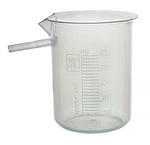 Apparatus for measuring the volume of an object by water displacement