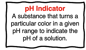 Definition of a pH indicator.