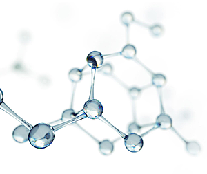 Particle picture of a molecular compound