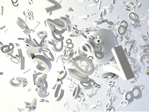 A mess of random numbers.